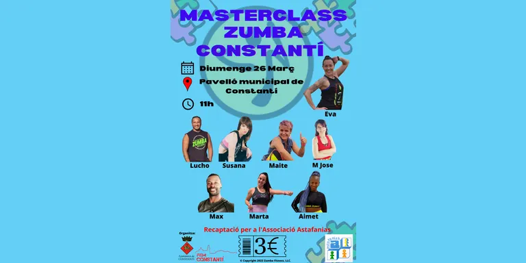 El Pavelló Poliesportiu acollirà una Masterclass de Zumba solidària