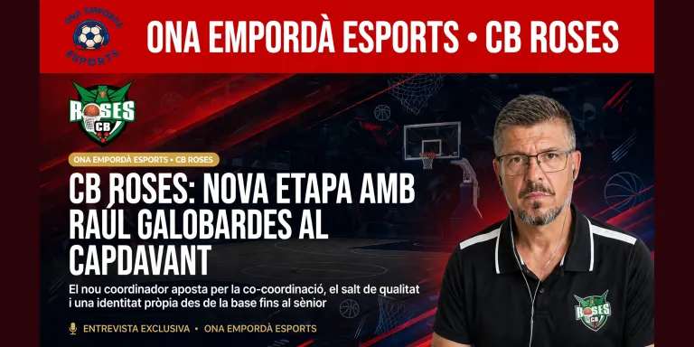 Raül Galobardes torna al bàsquet per liderar el projecte del CB Roses