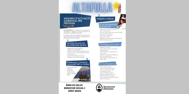Protecció Civil activa l'ALERTA del pla PROCICAT per calor molt intensa fins divendres