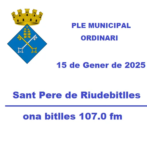 Ple Municipal 15 de Gener de 2025