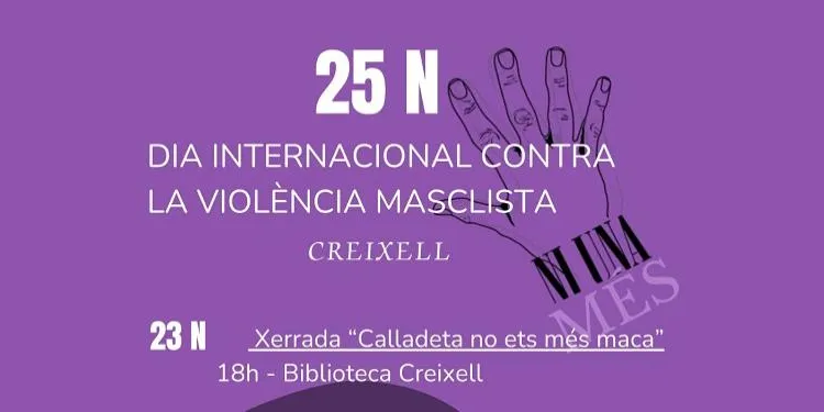 Creixell presenta el programa d'actes per al 25-N