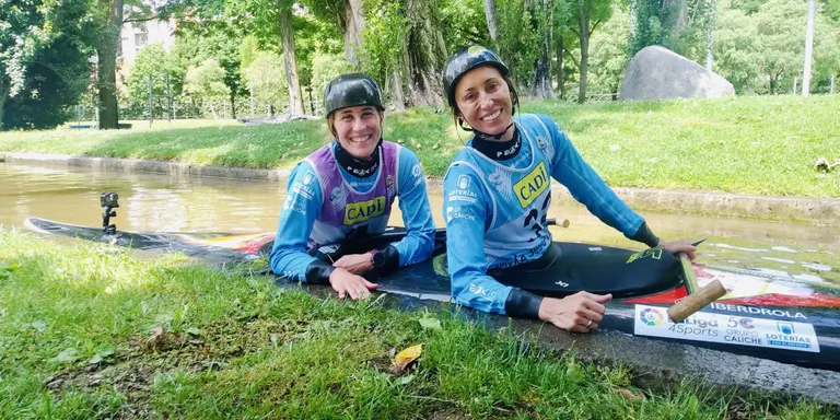 Gemma Mengual difon el Ràfting Parc de la Seu d'Urgell per a un programa de TVE
