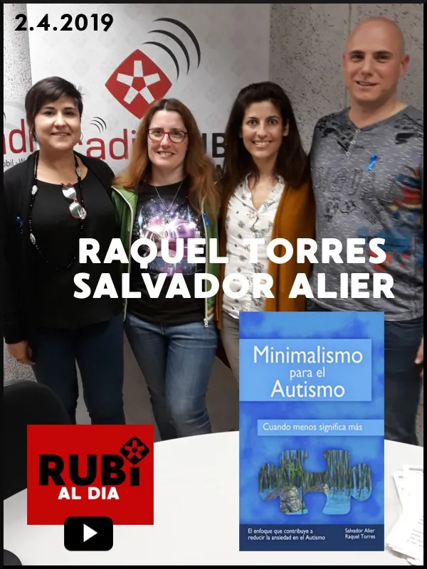 RAQUEL TORRES i SALVADOR ALIER - Llibre 'Minimalismo para el autismo'