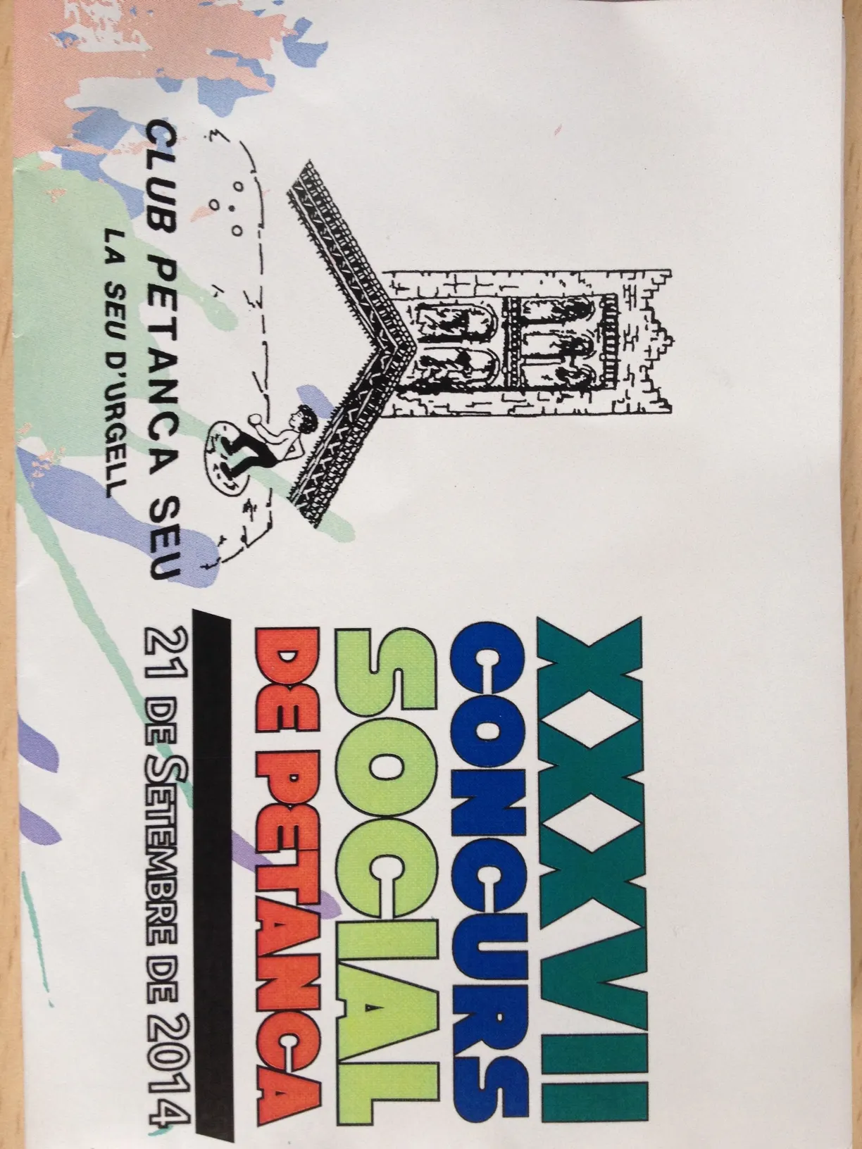 Petanca - Concurs Social 2014 cartell