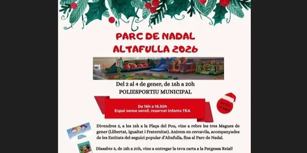 Altafulla es prepara per viure un Parc de Nadal ple de diversió, inclusió i màgia els primers dies de l’any