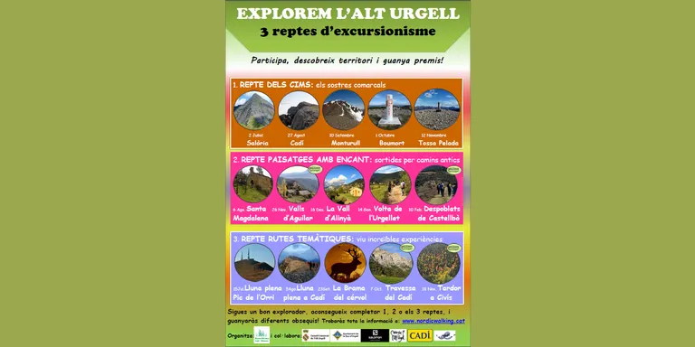 El nou cicle 'Explorem l'Alt Urgell' proposa tres reptes amb marxa nòrdica