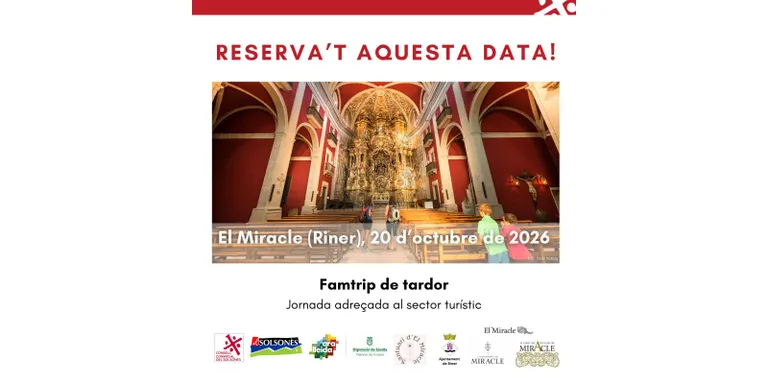 El Miracle serà l’escenari del famtrip de tardor per donar a conèixer els recursos turístics i culturals d’aquest indret