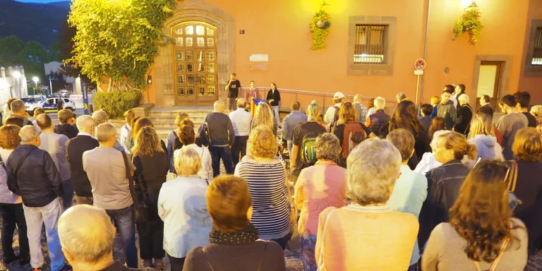 Concentració a la Seu d'Urgell en suport als activistes independentistes detinguts