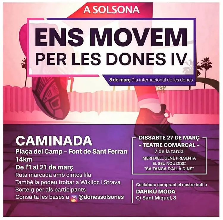 Una caminada, un concert i una xerrada-col·loqui commemoren el 8M al Solsonès
