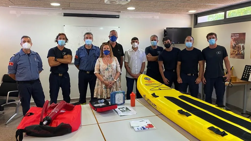 L'Ajuntament de Calella fa una aportació de nou material al parc de Bombers de Pineda