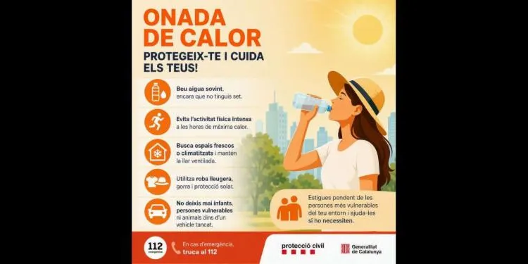 Salut analitzarà les atencions per deshidratació i cops de calor que es produeixin aquest estiu