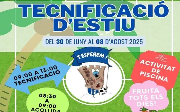 La UD Torredembarra ofereix una tecnificació d’estiu del 30 de juny al 8 d’agost