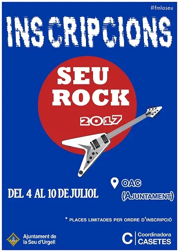 Obertes les inscripcions per actuar al Seu Rock 2017