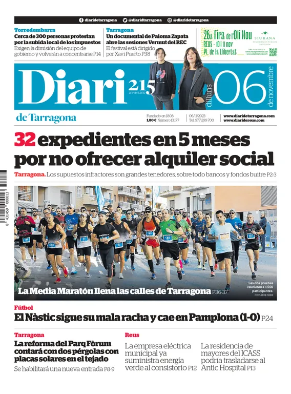 Cop d'ull als diaris d'aquest dilluns 6 de novembre
