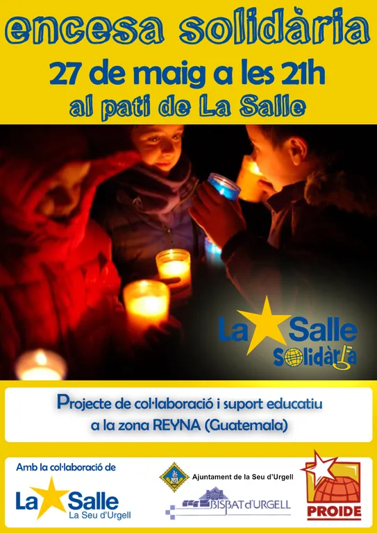 Encesa solidària a la Seu a favor d'un projecte de col·laboració i suport educatiu a Guatemala