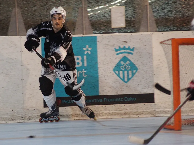 Albert Margarit en un moment del partit de la primera jornada davant Tres Cantos