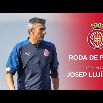 Roda de premsa de presentació del nou entrenador del Girona FC