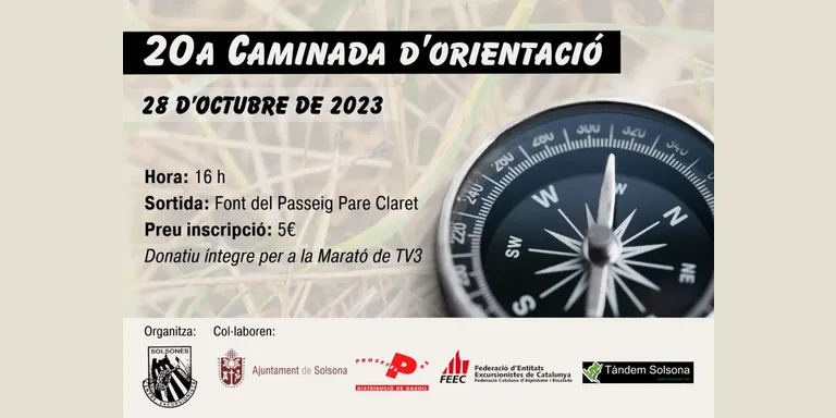 La Caminada d'Orientació del Centre Excursionista del Solsonès compleix 20 anys aquest dissabte