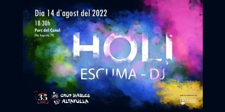 La festa de Holi Colours dels Diables d’Altafulla se celebrarà finalment el diumenge 14 d’agost