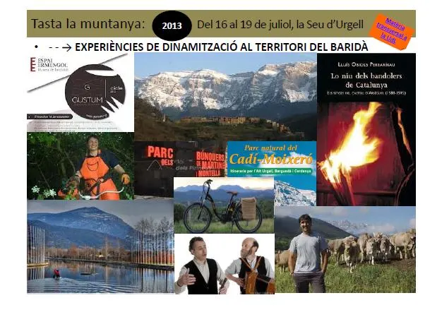 El curs "Tasta la Muntanya" es trasllada al Baridà