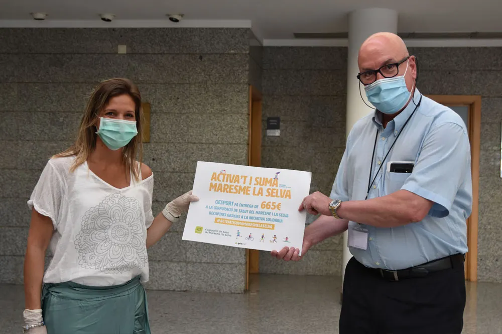 Gesport recapta 665 per la Corporació de Salut Maresme La Selva per fer front a la Covid19