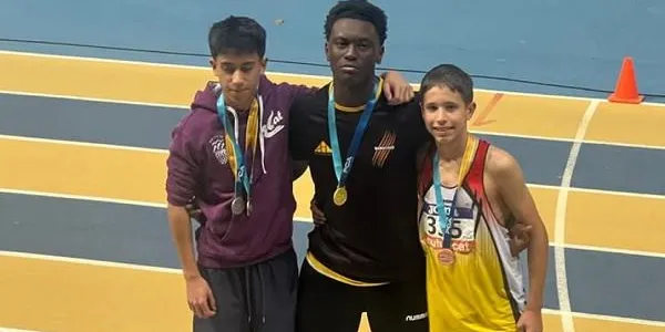 L’atleta Elias Berta, bronze en el salt de llargada del Campionat de Catalunya Sub16