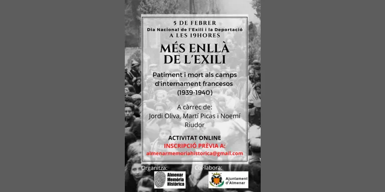 Almenar Memòria Històrica commemora el Dia Nacional de l’Exili i la Deportació de Catalunya
