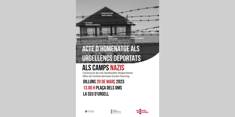 Acte d'homenatge de la Seu d'Urgell a cinc urgellencs deportats a camps de concentració nazi