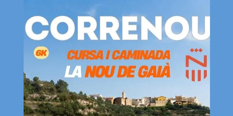 La Nou de Gaià celebrarà una nova edició de la cursa trail ‘CorreNou’ el 26 de setembre