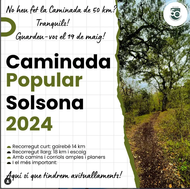 Torna la Caminada Popular de Solsona