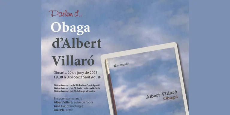 La Biblioteca Sant Agustí celebra el seu 28è aniversari parlant del llibre 'Obaga'