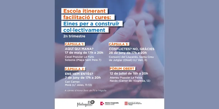 L'escola itinerant de facilitació i cures de l'Ateneu Cooperatiu de la Catalunya Central arrencarà a Solsona