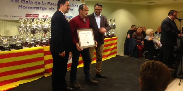Reconeixement al Club Petanca Seu pels 25 anys d'afiliació a la Federació Catalana