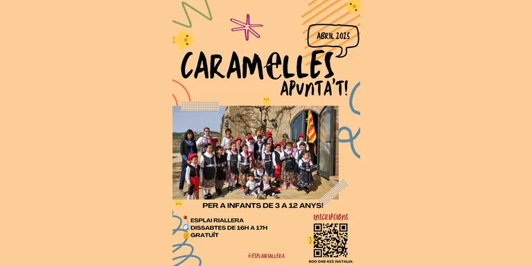 L'Esplai Riallera fa una crida als infants que vulguin participar a les Caramelles