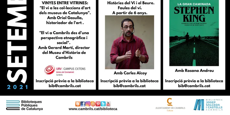 La biblioteca de Cambrils encetarà les activitats de setembre amb dues xerrades sobre el vi