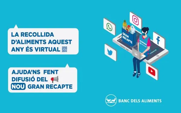 Dilluns comença el Gran Recapte d'Aliments, de manera virtual
