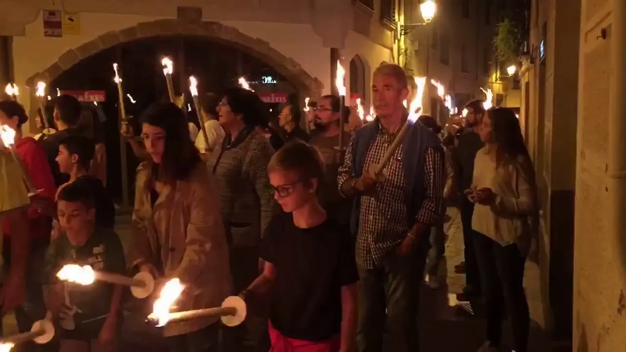 Aquest vespre es tindran lloc les activitats previstes per la Diada i posposades per l'amenaça de pluja