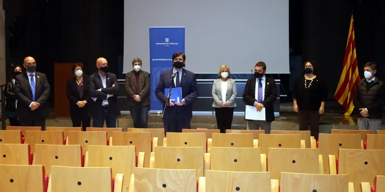 Front comú de Generalitat i ajuntaments contra el ramal de la MAT entre Santa Coloma de Farners i Riudarenes