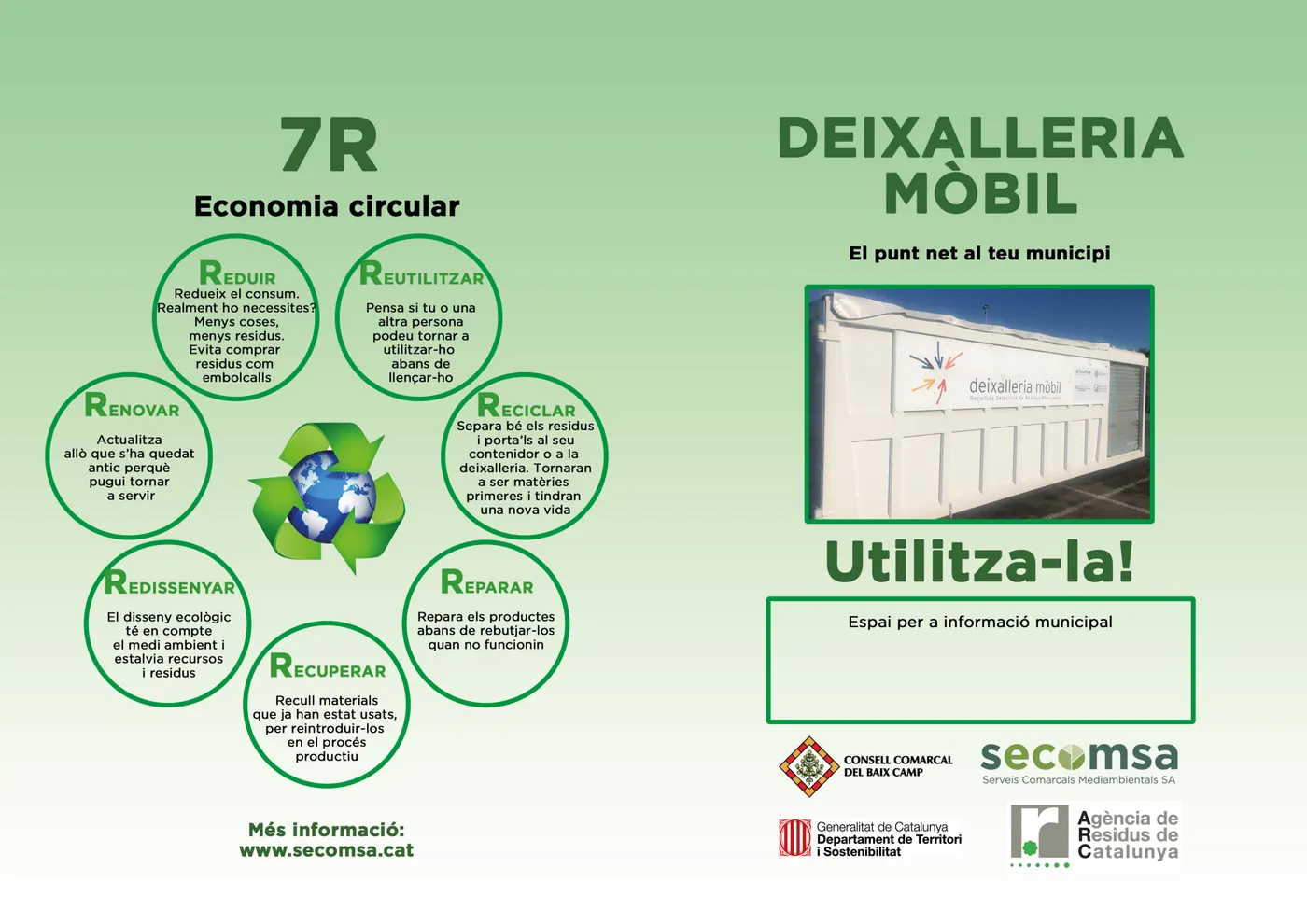 La deixalleria mòbil de recollida selectiva s’instal·larà a set punts diferents de Cambrils entre maig i desembre