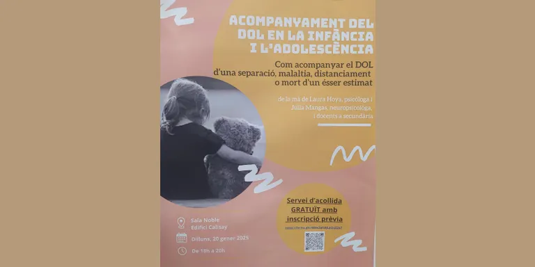 L’acompanyament en el dol es tracta en la xerrada organitzada per les AFA de les escoles Sinera i Joan Maragall