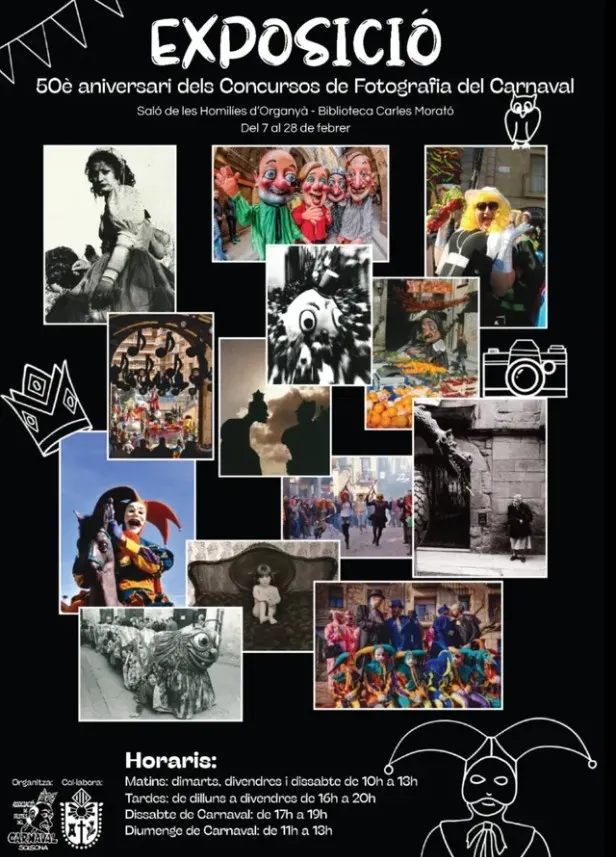 Solsona enceta aquest cap de setmana els actes previs del Carnaval amb un concert i l'exposició dels 50 anys dels Concursos de Fotografia com a principals novetats