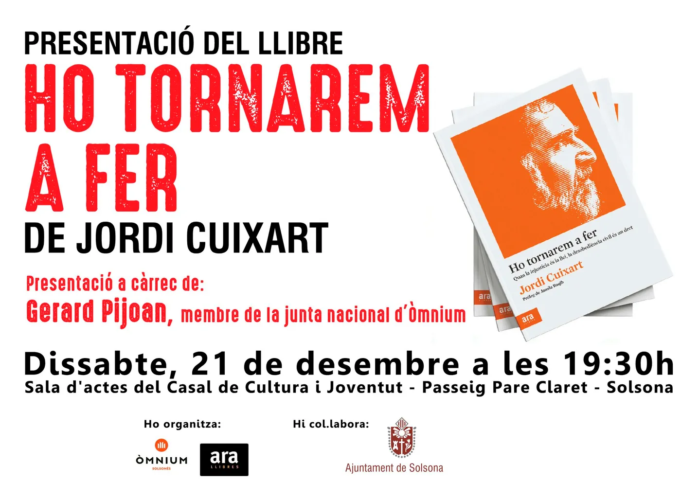 Òmnium Cultural del Solsonès convoca els socis a una assemblea general