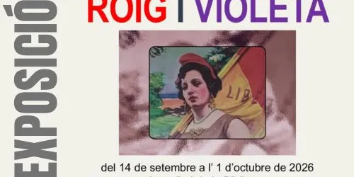 La Biblioteca presenta l’exposició reivindicativa Roig i Violeta