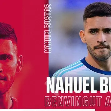Roda de premsa de presentació de Nahuel Bustos