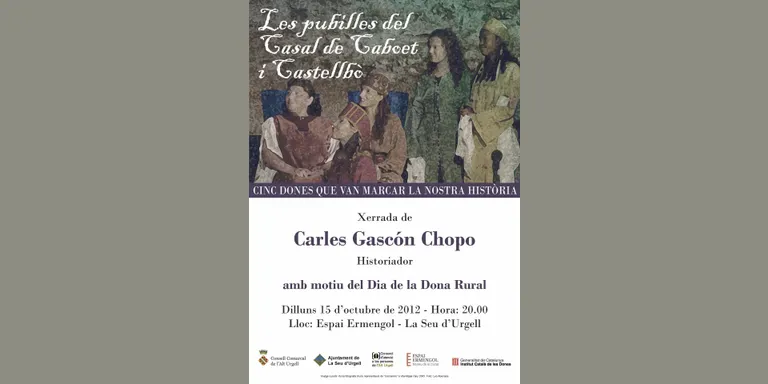 Carles Gascón parlarà de les dones medievals del casal de Caboet i Castellbò