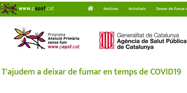 El Departament de Salut alerta que fumar augmenta les complicacions de la COVID-19