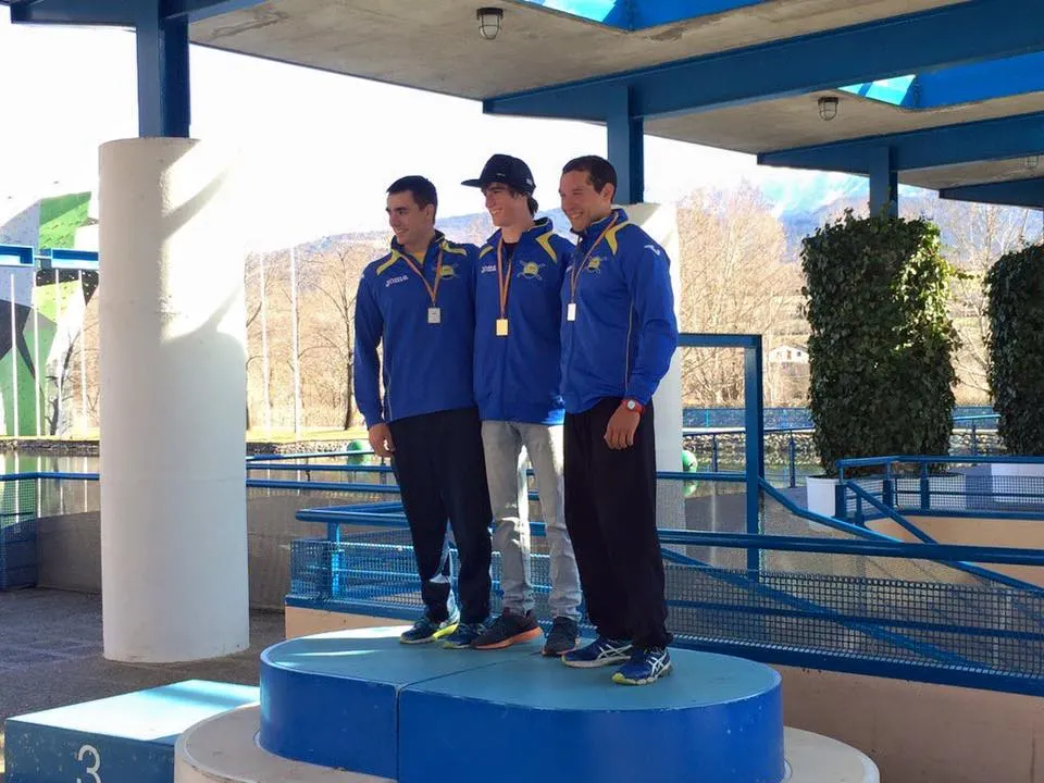 Podi de K1 sènior masculí a la Copa Catalana d'eslàlom