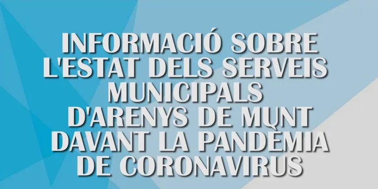 Informació sobre l’estat dels Serveis Municipals davant la pandèmia de Coronavirus