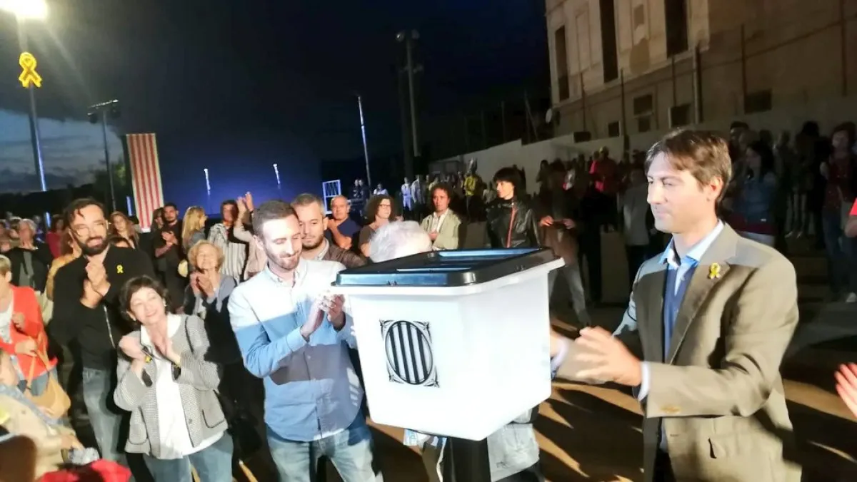 Caldes commemora l'1 d'octubre malgrat la pandèmia