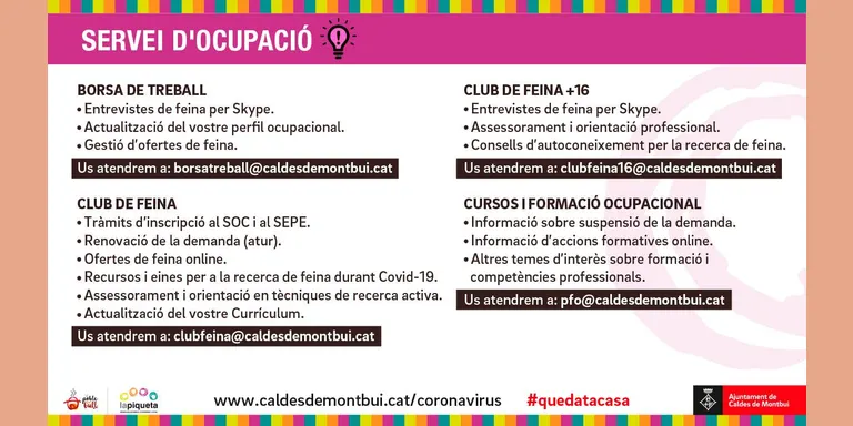 El Servei Municipal d’Ocupació registra un augment del 45% d’incorporacions al mercat de treball respecte de 2020
